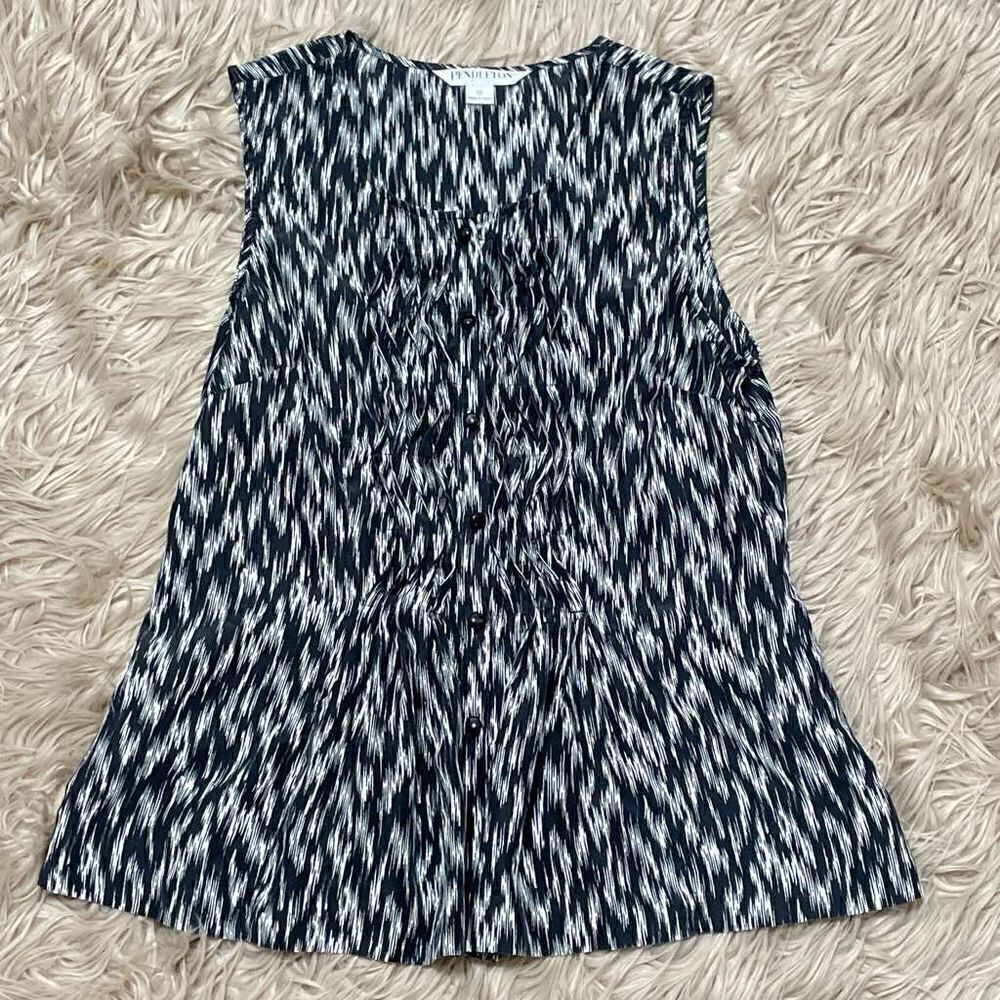 Pendleton silk blouse size 10